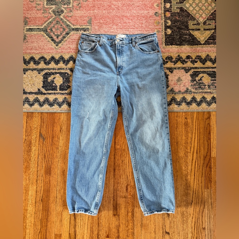 Abercrombie & Fitch Blue Straight Leg Jeans